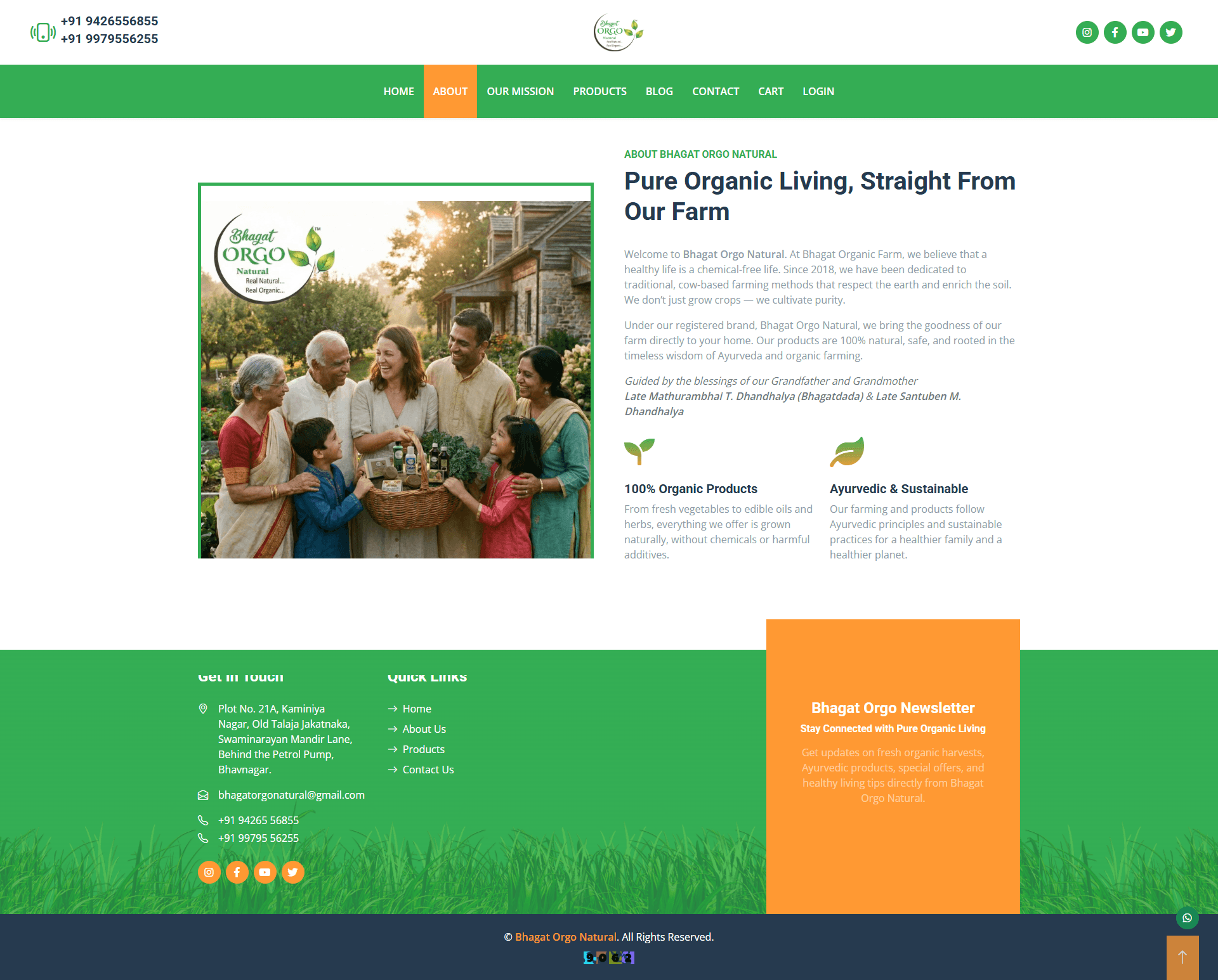 Bhagat Orgo Natural — Organic D2C Platform screen 5