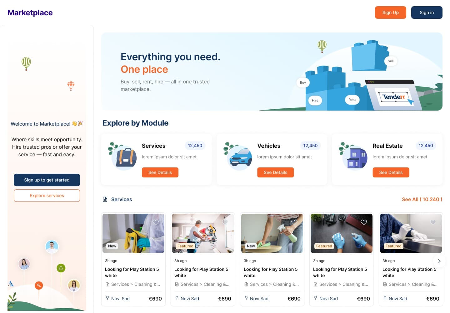 Marketplace — Multi-Vendor Marketplace Platform