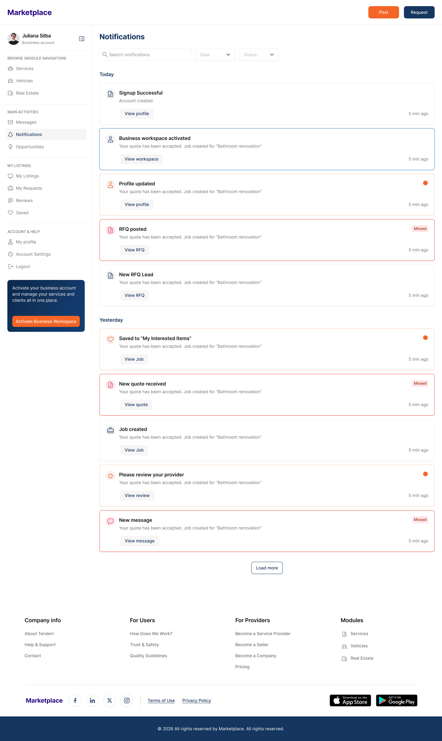 Marketplace — Multi-Vendor Marketplace Platform screen 6